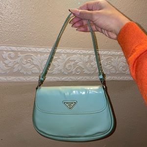 Prada turquoise purse
